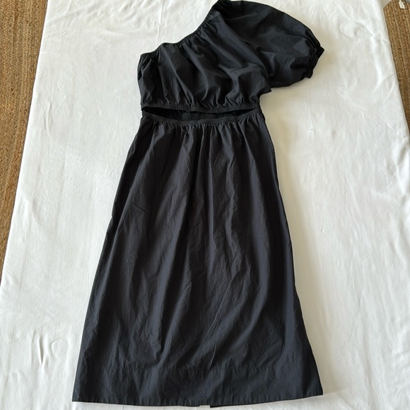 Apiece Apart | Midi One Shoulder Dress | Fitted waistband | Sz Medium - Picture 10 of 13